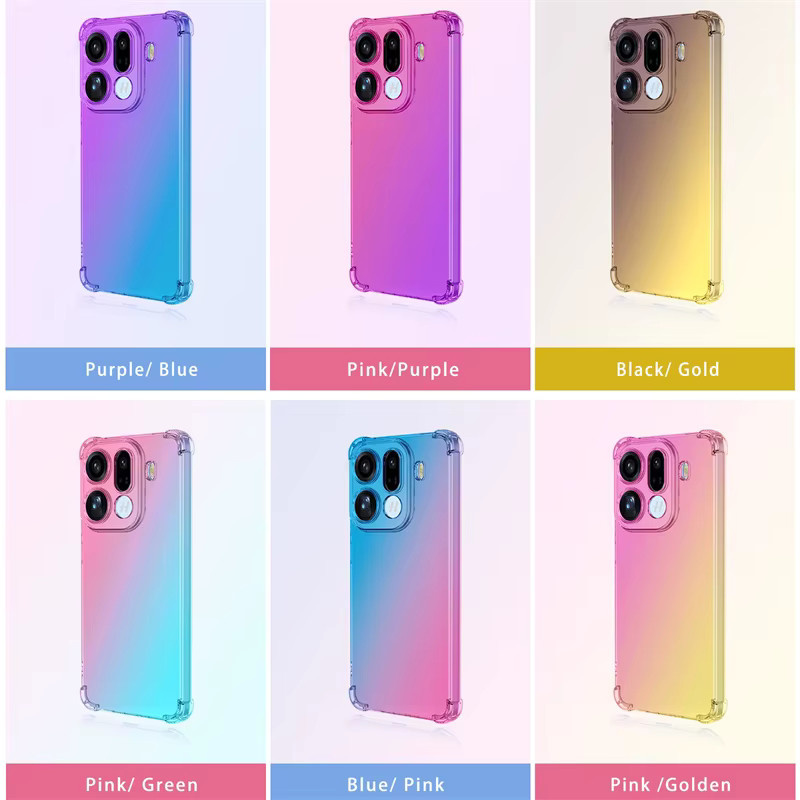 Stoßfeste TPU-Schutzhülle mit Farbverlauf für dein OPPO Find X9 Pro in Transparent - Bild 2