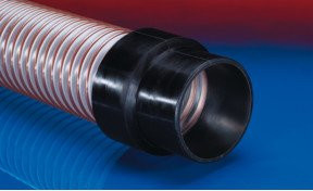 Norres elektrisch leitfähige Muffe aufschraubbar für AIRDUC 350, 351, 355, 533, Farbe: Schwarz, Durchmesser: 40 mm - Bild 1