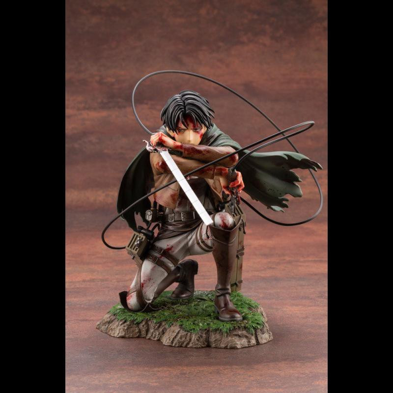 Kotobukiya Attack On Titan Levi Ackerman Anime Figur Sammlerstatue - Bild 2