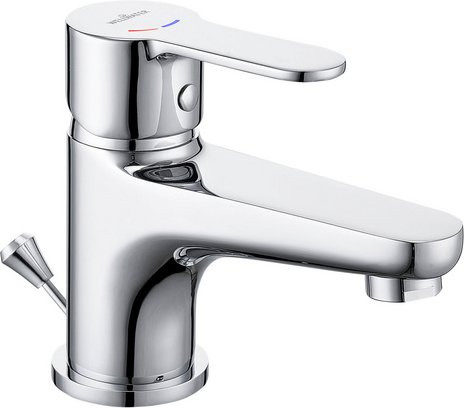 WELLWATER Waschtischgarnitur Terni aus Messing in Chrom, Silberfarben - Bild 1