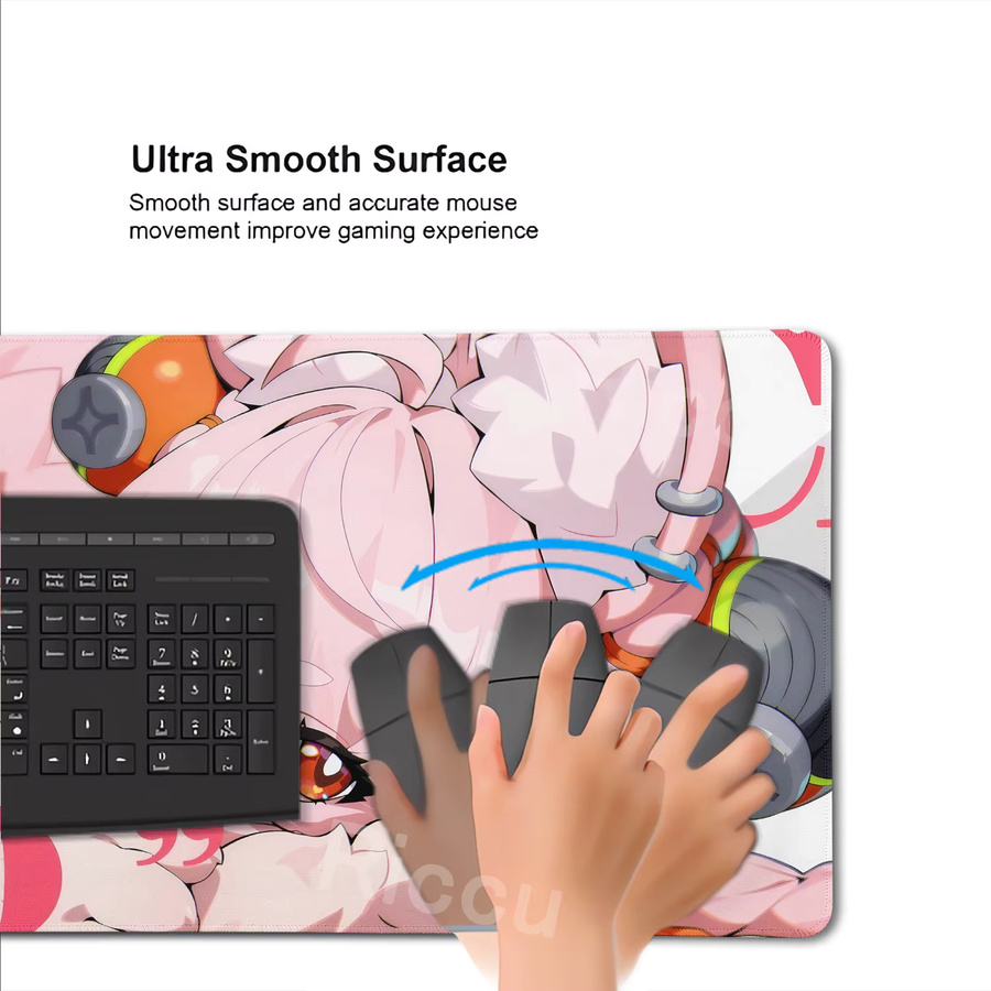 Riccu Zenless Zone Zero Mauspad mit Zhao Muster in Multicolour, rutschfeste Gaming Schreibtischunterlage für PC und Tastatur - Bild 3