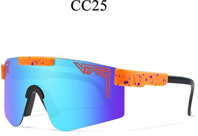 Pit Viper Sonnenbrille, Multicolor, Unisex, Vollrand, Wrap - Bild 1