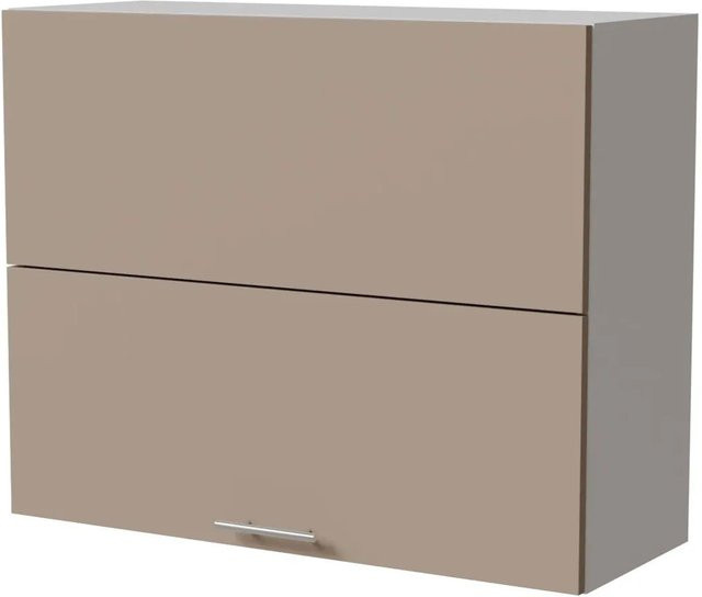 Feldmann-Wohnen Klapphängeschrank Brerra W8B/90-AV in Weiß und Graubeige Matt, B/T/H: 90 x 32,5 x 72 cm - Bild 1