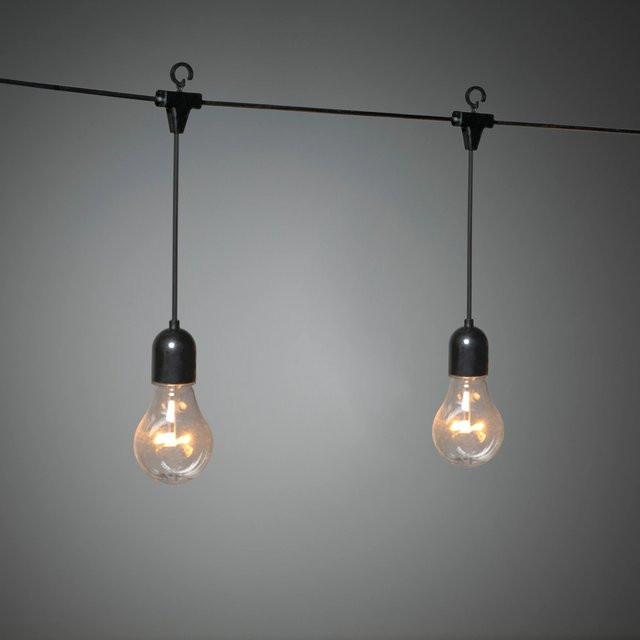 Konstsmide LED Lichtervorhang Warmweiß mit 90 Leuchtmitteln für Innen und Außen, Transparent/Bernstein - Bild 2
