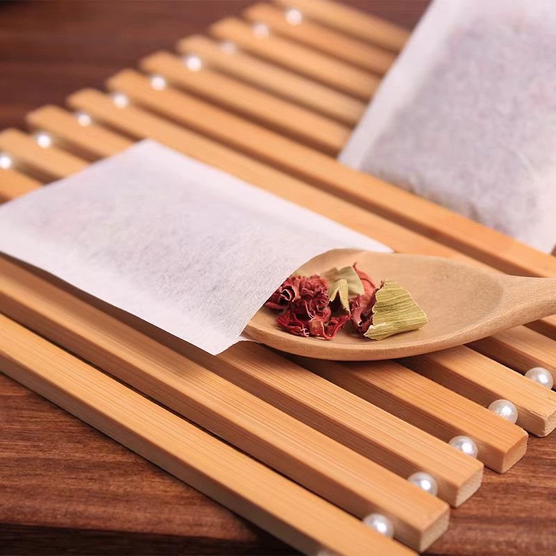 500 Stück YUAYO Einweg-Teebeutel aus biologisch abbaubarem Filterpapier, wärmeversiegelt, weiß, leer für Tee, Kaffee oder Kräuter - Bild 2