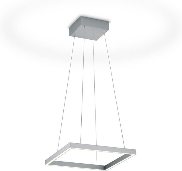 Knapstein Nika-40 LED-Pendelleuchte in Nickel matt/Silber mit höhenverstellbarer Aufhängung und Up-Down-Lichtfunktion - Bild 1
