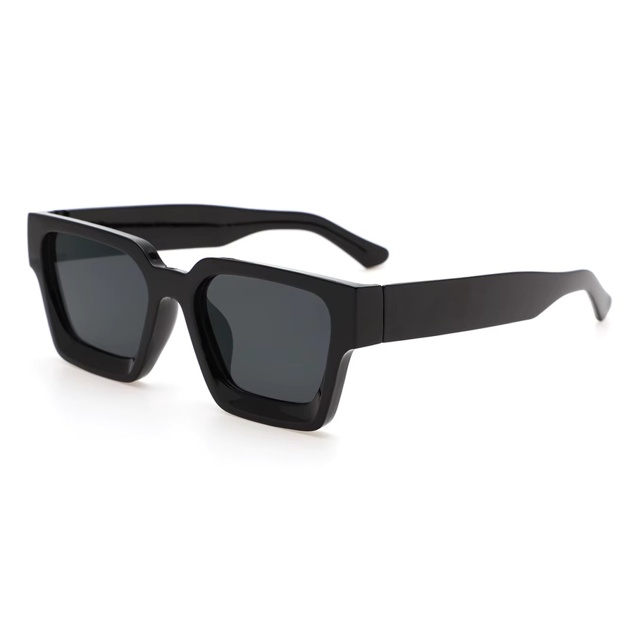Fairmarry Unisex Korrektionsbrille, Vollrand, Square, Kunststoff, black - Bild 4