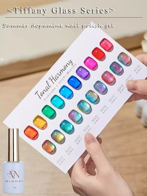 MISS MIANEL Candy Glas-Jelly Gel Nagellack, Glänzend - Bild 1
