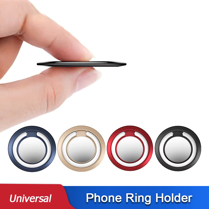 WSSHE Universal Finger Ring Halter Ständer für iPhone, Samsung und Xiaomi in Schwarz - Bild 2