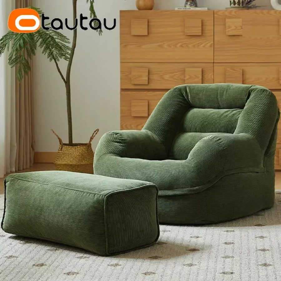 OTAUTAU Cord-Sitzsackbezug SF325 in Beige oder Weiß - Bild 6