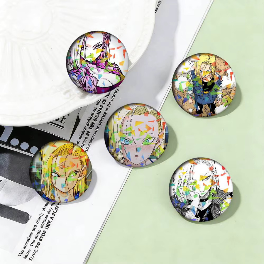 Dragon Ball Android 18 Pin-Laserabzeichen, Brosche - Bild 2