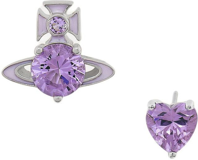 Vivienne Westwood Ohrringe, Silber, Zirkonia, Damen, Lavendel - Bild 1
