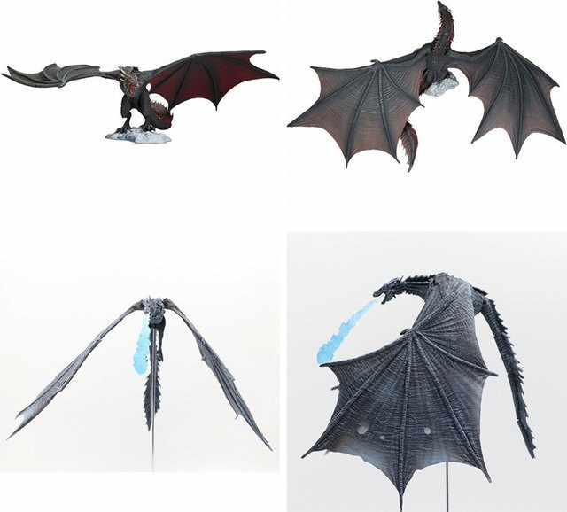 Warner Bros. Game of Thrones Frost Wyrm Viserion Schwarzer Drache, Actionfigur - Bild 1