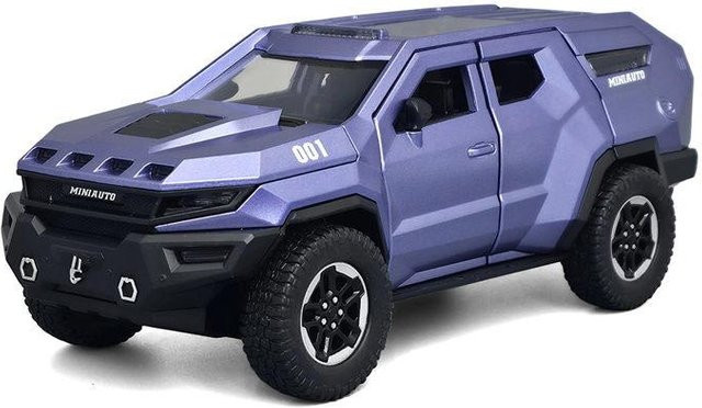 Linyi toy car Vengeance Gepanzertes Geländefahrzeug, 1:24, Metall, mit Licht und Sound - Bild 1