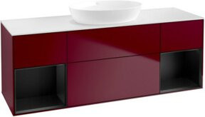 V&B Waschtischunterschrank Finion in Weiß und Blau lackiert, Breite: 160 cm, Tiefe: 50,1 cm, Höhe: 50,1 cm - Bild 1