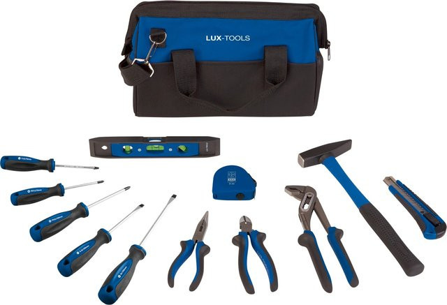 LUX-TOOLS Werkzeugset 13-teilig in Schwarz-Blau aus Stahl - Bild 1