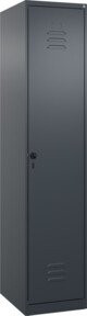 C+P Spind Classic PLUS Garderobenschrank mit 1 Abteil in Anthrazit, H x B x T: 185 x 40 x 50 cm - Bild 1
