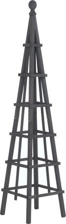 MCW Rankgitter Q19 Holz Spalier Anthrazit-Grau, Höhe: 148 cm, Breite: 33 cm, Tiefe: 33 cm