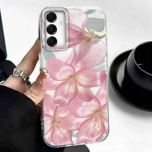 Handyhülle mit Lilienblumen-Design für Samsung Galaxy A-Serie in Multicolour - Bild 1