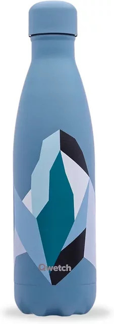 Isotherme Flasche Qwetch Originals Altitude, Blau, 0,42 l - Bild 1