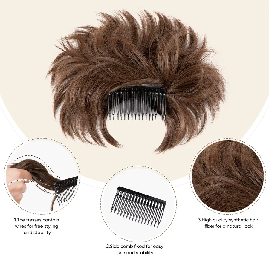 SARLA Clip-in Haarteile, lockiges Haar, Damen - Bild 2