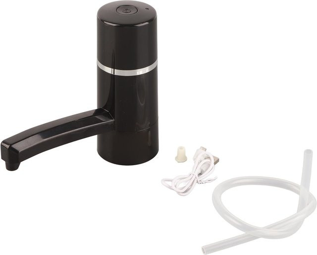 TOMTOP JMS Kabellose elektrische Wasserpumpe für Trinkwasserflaschen, wiederaufladbar mit USB, Schwarz - Bild 1