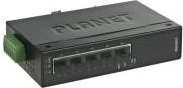 PLANET IGS-501T Switch mit 5 x 10/100/1000 Mbit/s Ethernet/LAN Ports, USB-C, an DIN-Schiene montierbar, Schwarz - Bild 1