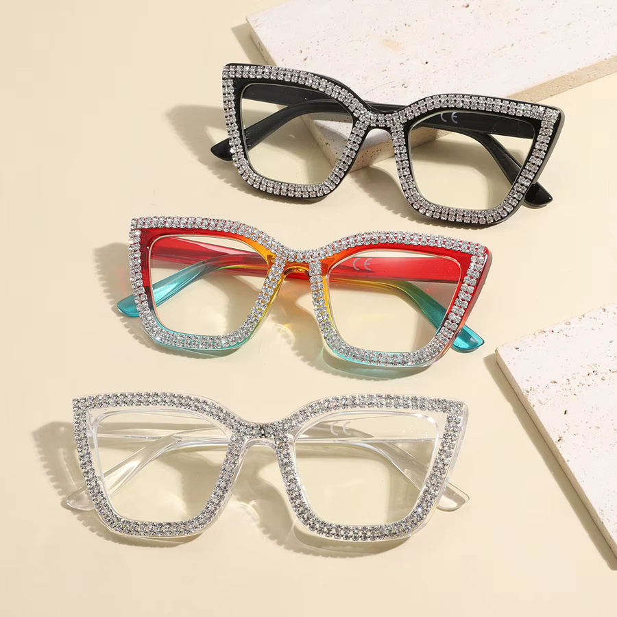 WEIPO Lesebrille Cat-Eye, Vollrand, Kunststoff, Unisex, Blaulichtfilter - Bild 2