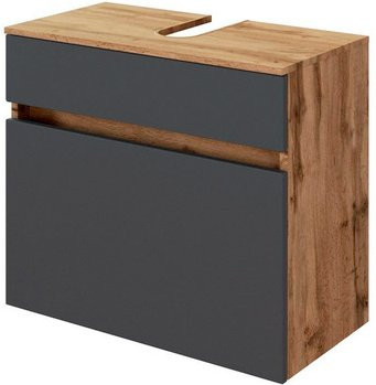 HELD MÖBEL Waschbeckenunterschrank Lucca in Grau, modern und wandmontiert, B/H/T: 60 x 55 x 35 cm - Bild 1