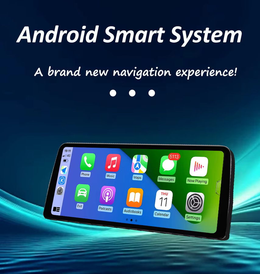 KJ-NAVI Android Multimedia Radio Player mit 12,3 Zoll Display für Mercedes Benz Vito W447 (2014–2022), Wireless Carplay und Wi-Fi, Schwarz - Bild 4