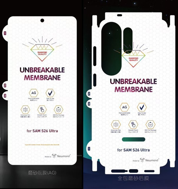 Samsung Soft-Hydrogel-Displayschutz Matte unzerbrechliche Membran-Folie für Galaxy S26 Ultra S25 S24 Plus Transparent - Bild 1