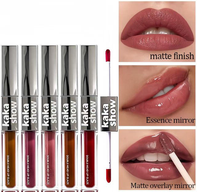 Kakashow 2-in-1 Lipgloss, matt und verspiegelt, Unisex - Bild 1