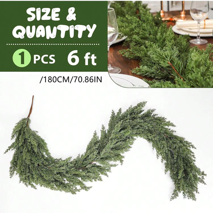 Künstliche Weinreben-Girlande in Grün und Hellgrün als Hängedekoration für Hochzeit, Weihnachten und Garten - Bild 5