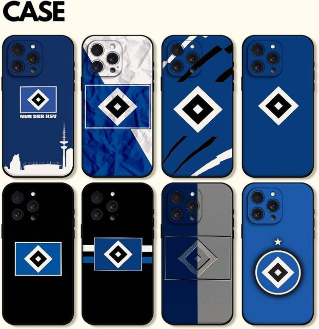 I-Hamburger-R SV Handyhülle aus weichem TPU für iPhone 11 bis iPhone 17 Pro Max Plus in Blau - Bild 1