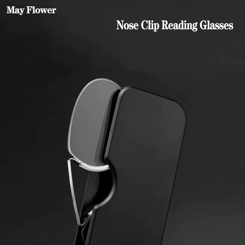 May Flower Lesebrille Clip, Metall - Bild 2