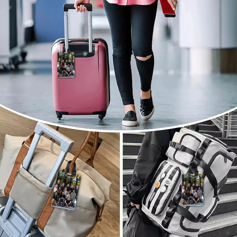 TRISJEM Gepäckanhänger Leder, personalisiert, Unisex - Bild 3