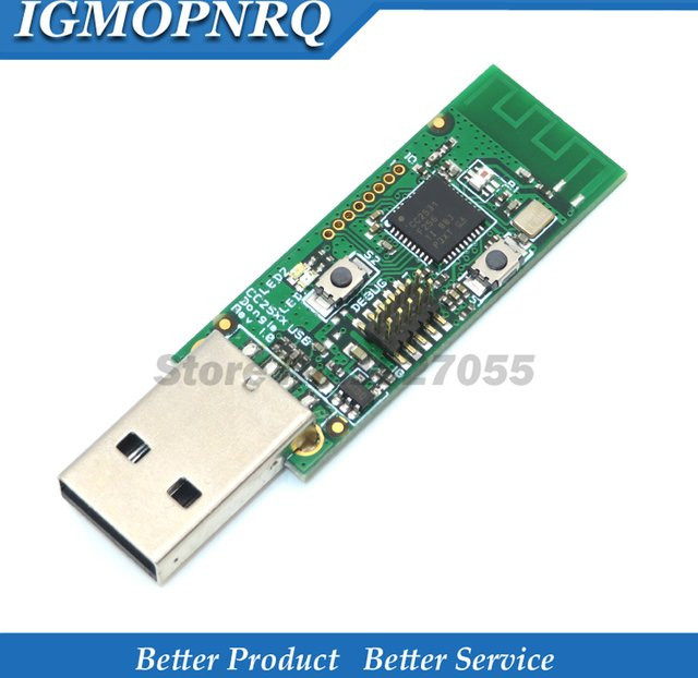 Wireless Zigbee CC2531 Sniffer Bare Board Protokoll Analysator Modul mit USB Schnittstelle in Grün - Bild 1