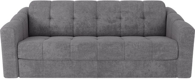 Vente-unique Schlafsofa Darielo Grau Stoff 210 cm - Bild 1