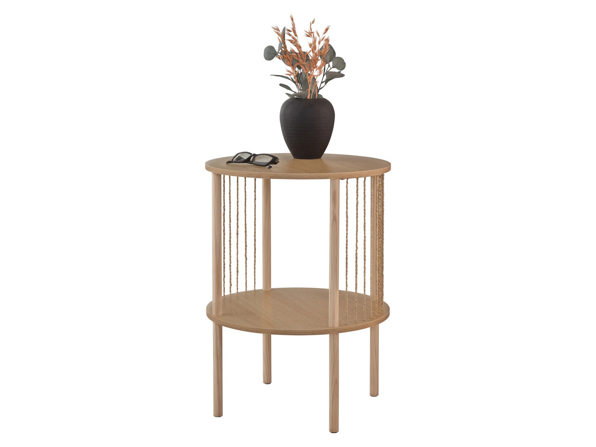 LIVARNO Beistelltisch modern in Kiefer Optik, braun, B/T/H: 40 x 40 x 55 cm - Bild 2