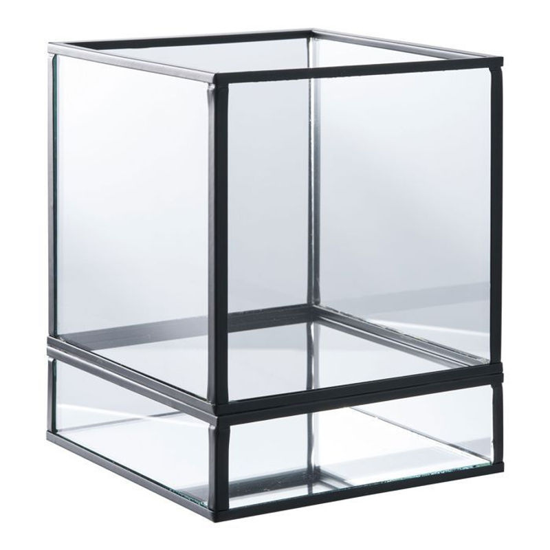 Hurricane Kerzenhalter You do it aus Metall und Glas in Schwarz, B: 12 cm, T: 12 cm, H: 15 cm - Bild 4