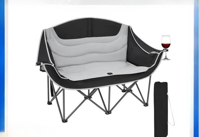 MOYU Outdoor-Sonnenschutz aus Oxford-Stoff mit Stahlrahmen in Grau für Picknick, Angeln und Garten - Bild 1