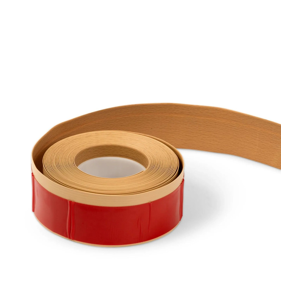 KARAT Sockelleiste Oslo aus PVC in Buche-Hell, selbstklebend und zuschneidbar, 25 Meter - Bild 2
