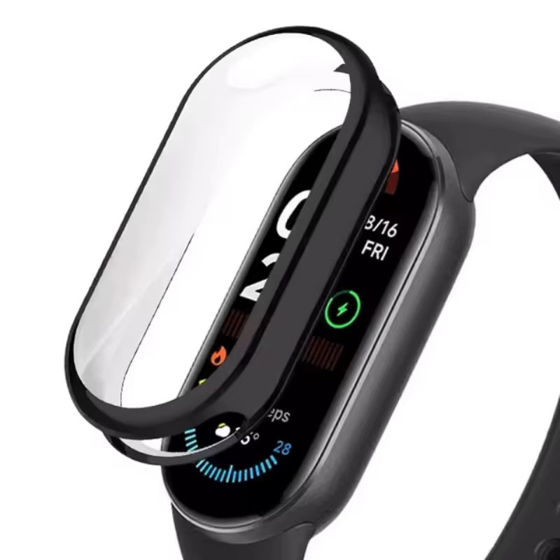 Xiaomi Smartwatch-Hülle TPU, Schwarz, Xiaomi Mi Band 10 9 8 Zubehör - Bild 3