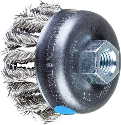 PFERD COMBITWIST Topfbürste für Winkelschleifer mit M14 Gewinde, Ø 65 mm, Edelstahl-Draht 0,50 mm, Silber - Bild 1
