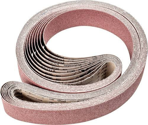 PFERD Korund Schleifband für Bandschleifer, Körnung 36, braun, 10 Stück, B: 7,5 cm, L: 250 cm - Bild 1