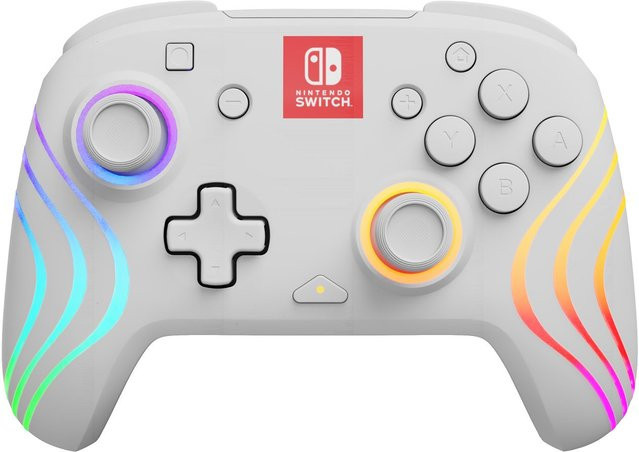 PDP Afterglow Wave Wireless Controller für Nintendo Switch in Weiß mit Bluetooth - Bild 1