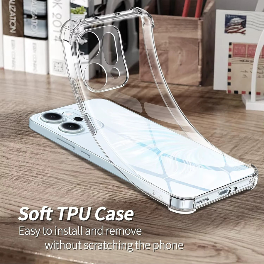 Stoßfeste TPU Schutzhülle für OPPO Reno 14 Pro, 14F und Reno14 F 5G in Transparent - Bild 3