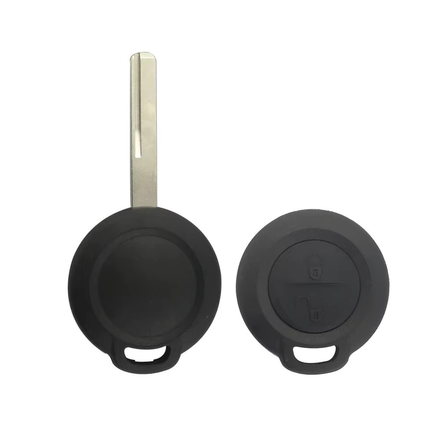 Yiqixin Remote Auto Schlüssel Shell Cover für Mitsubishi Colt Warrior Carisma Spaces Star, 2 Tasten, Schwarz, ungeschnittene Klinge - Bild 3