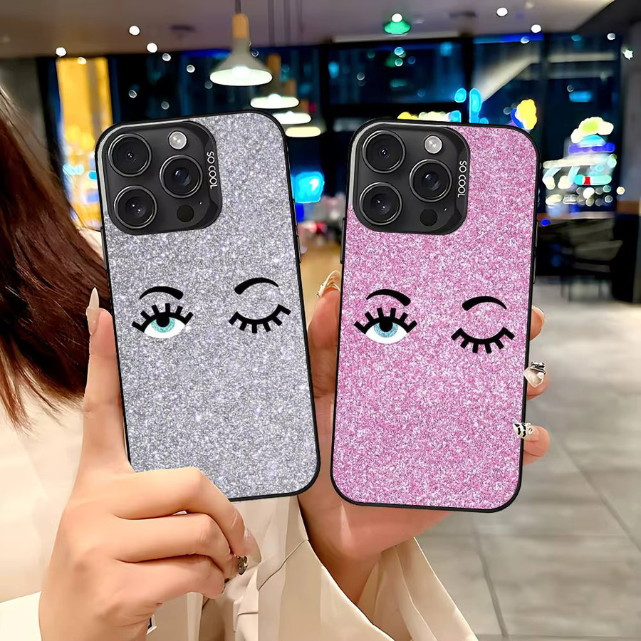 Stoßfeste iPhone Schutzhülle D-Chiara-A-Ferragnis Design in Silber für Apple iPhone 11 bis 17 Pro Max Plus - Bild 1