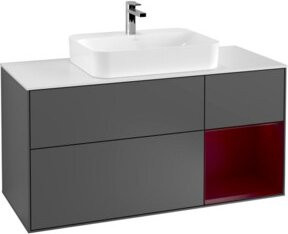 V&B Waschtischunterschrank Finion in Anthrazit, Breite: 120 cm, Tiefe: 50,1 cm, Höhe: 50,1 cm - Bild 1